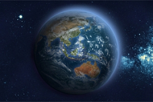 CSS3源码3D地球自转动画源码