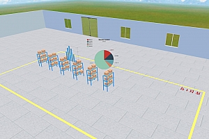 3D仓库演示源码3D货架可视区ThreeJS版本