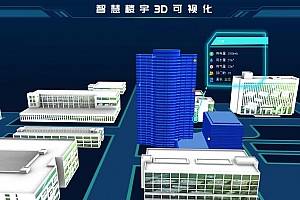 ThreeJS开发制作智慧楼宇大屏3D交互