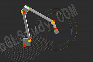 ThreeJS编写3D机器臂仿真源码【机械手臂-robot-arm】