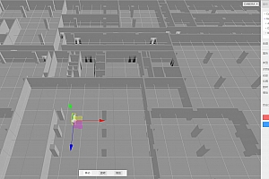 ThreeJS编写网上楼层各个房间设备配置3D编辑器源码【设备定位布局编辑】